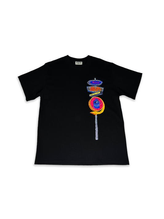 HOLIDAY-INN x HdPc Tee Black