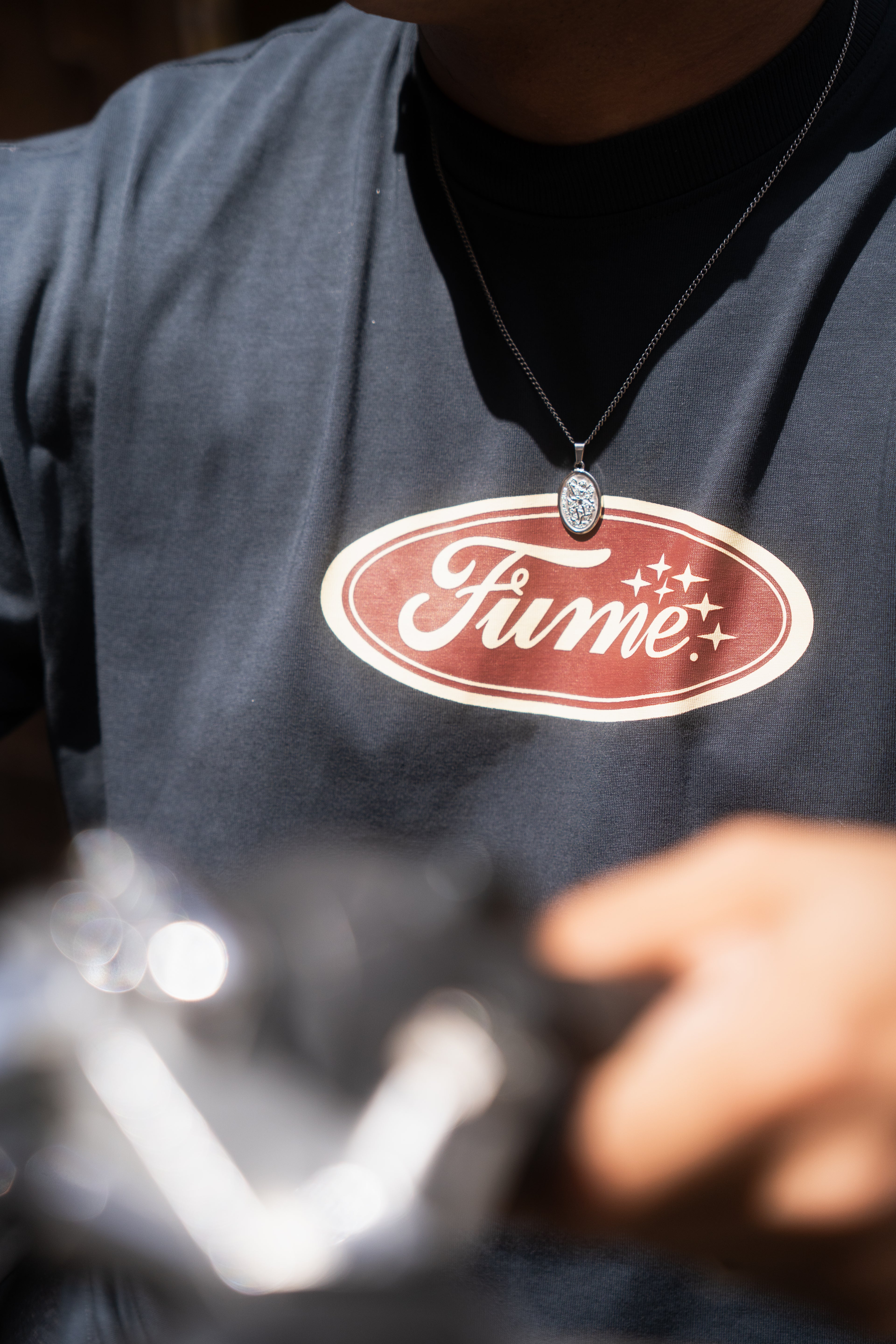 MERLOT Fogo Grey Tee