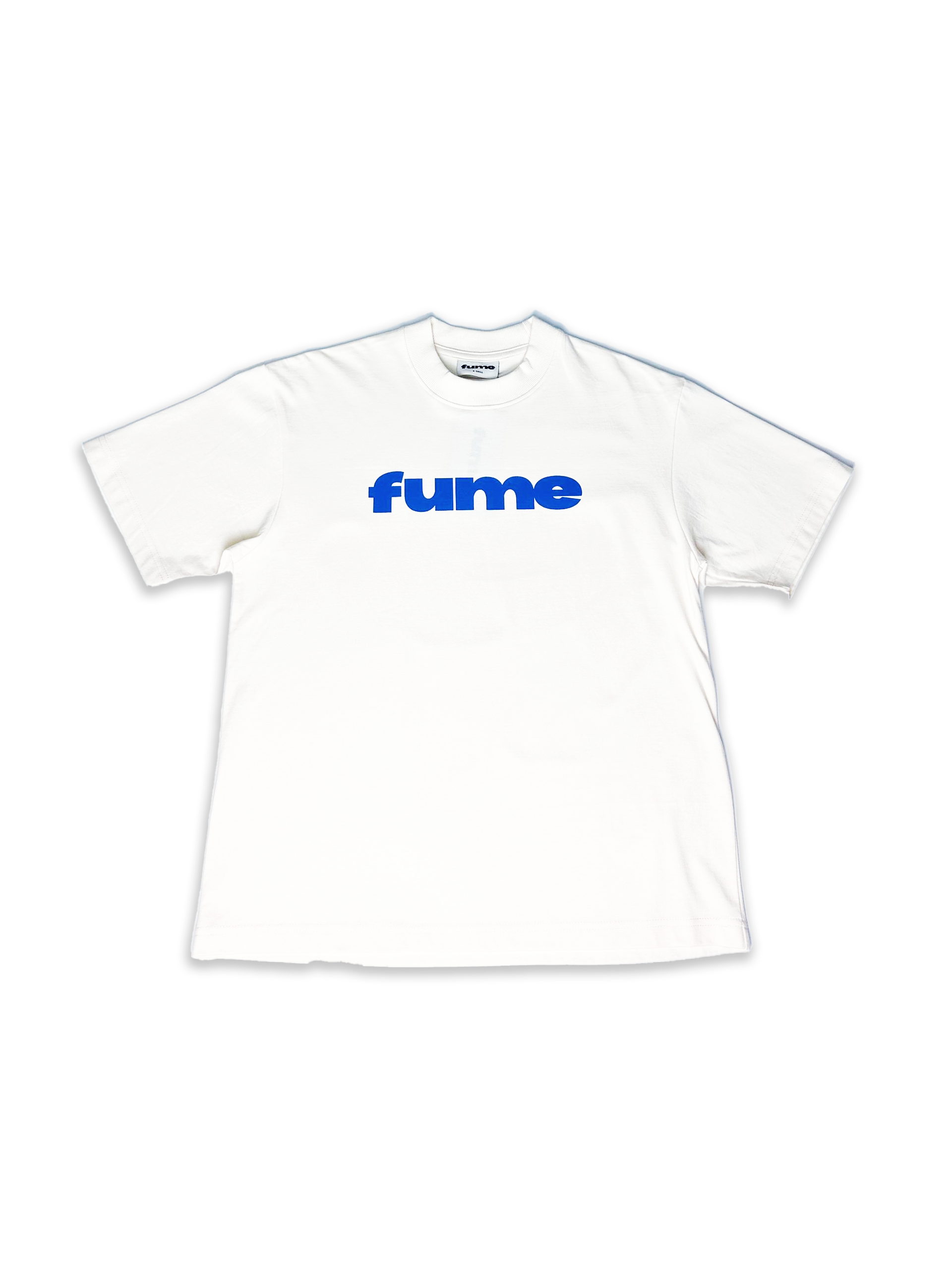 FUME:CODE Tee Cream/Blue