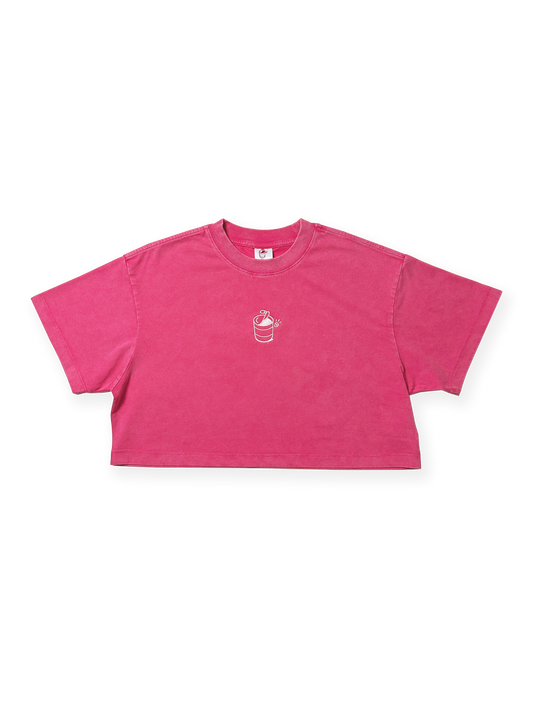 Tin Crop Tee Pink (W)