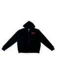 FOGO Zipped Hoodie Black/Pink