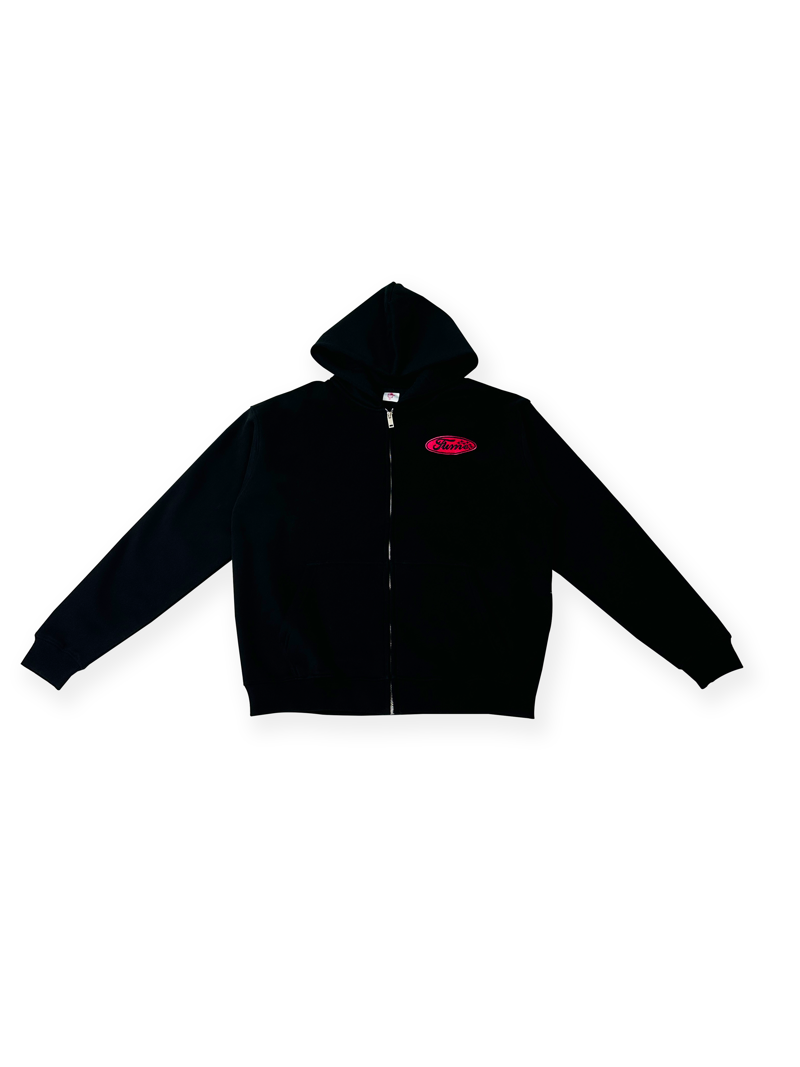FOGO Zipped Hoodie Black/Pink